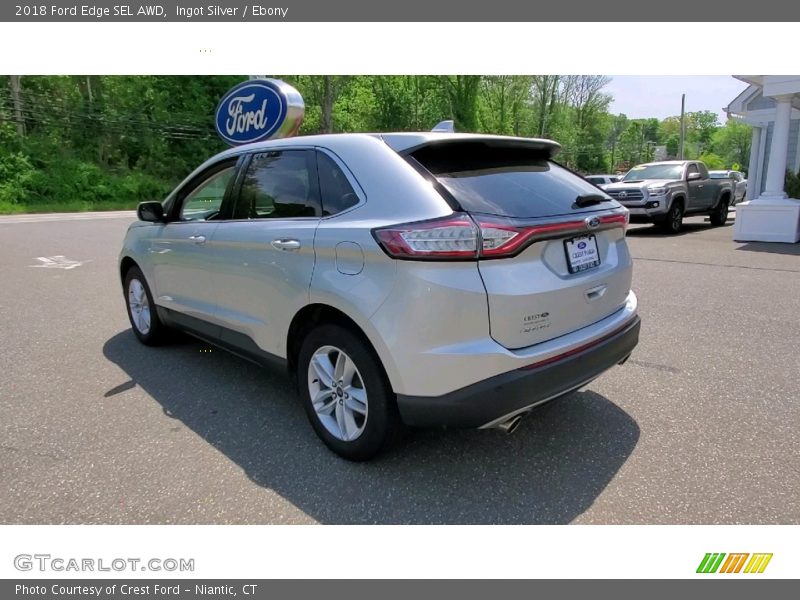 Ingot Silver / Ebony 2018 Ford Edge SEL AWD