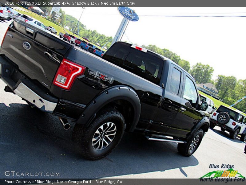 Shadow Black / Medium Earth Gray 2016 Ford F150 XLT SuperCab 4x4