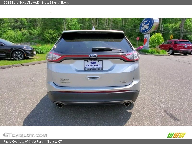 Ingot Silver / Ebony 2018 Ford Edge SEL AWD