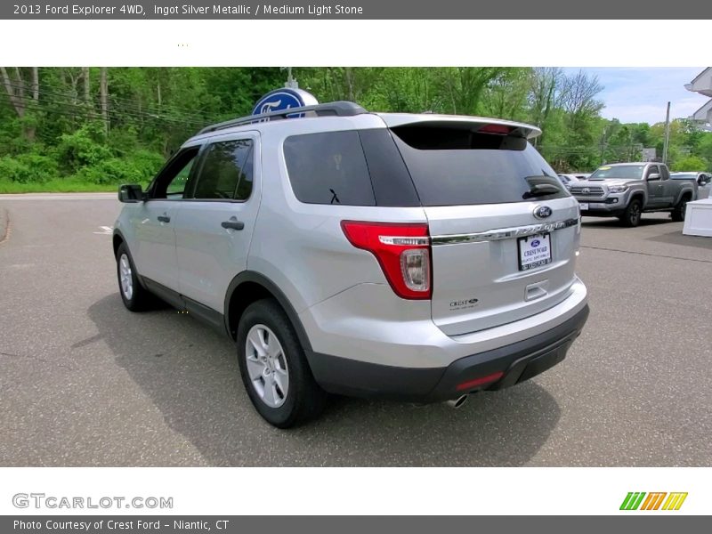 Ingot Silver Metallic / Medium Light Stone 2013 Ford Explorer 4WD