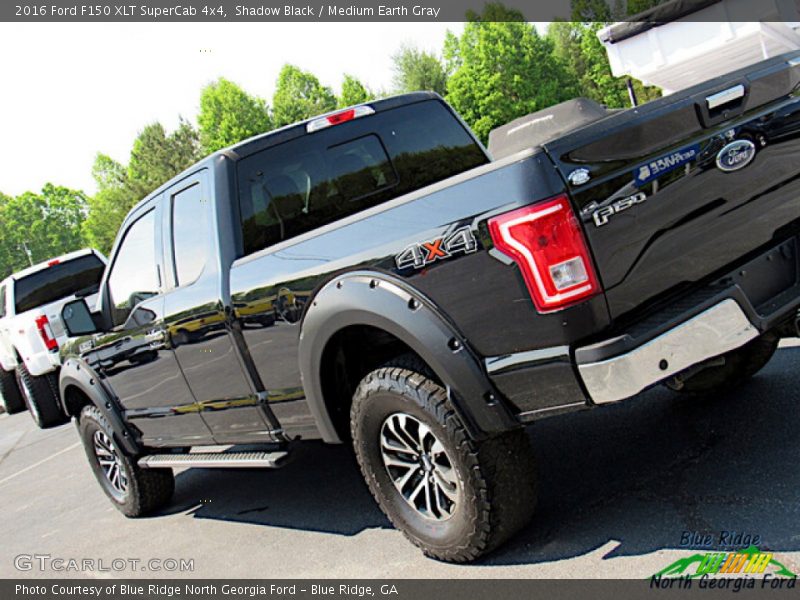Shadow Black / Medium Earth Gray 2016 Ford F150 XLT SuperCab 4x4
