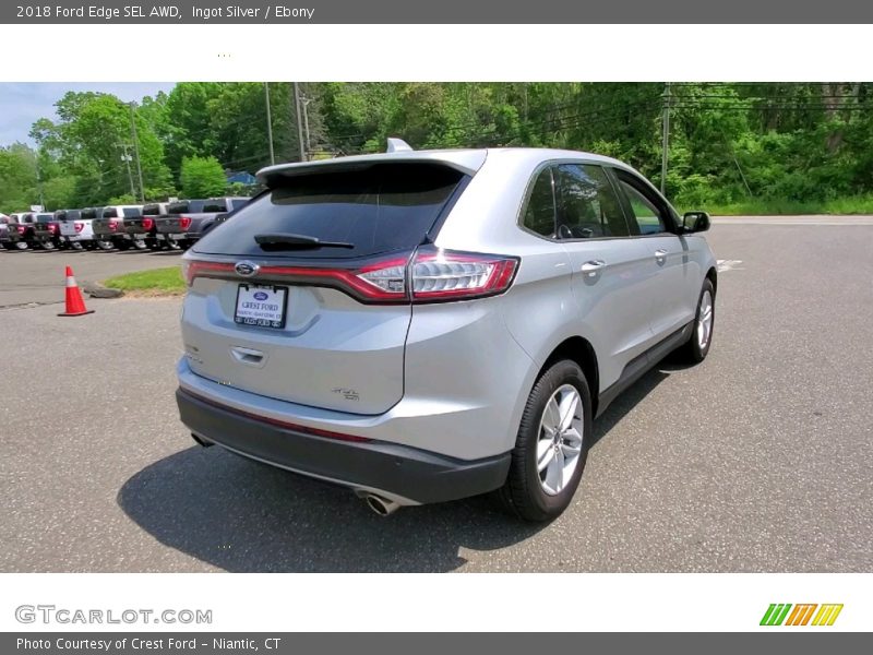 Ingot Silver / Ebony 2018 Ford Edge SEL AWD