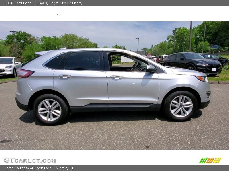 Ingot Silver / Ebony 2018 Ford Edge SEL AWD