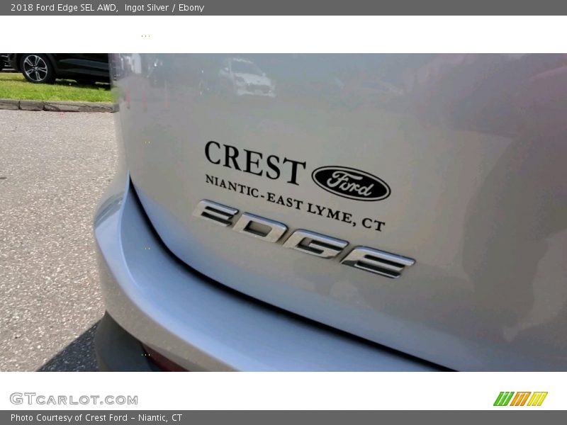 Ingot Silver / Ebony 2018 Ford Edge SEL AWD