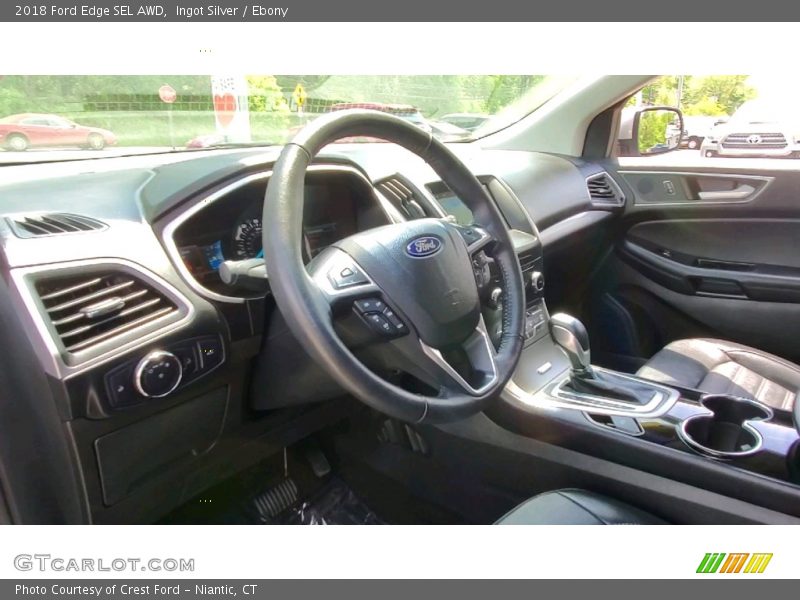 Ingot Silver / Ebony 2018 Ford Edge SEL AWD