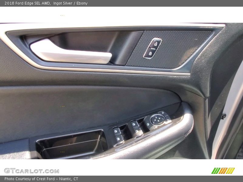 Ingot Silver / Ebony 2018 Ford Edge SEL AWD