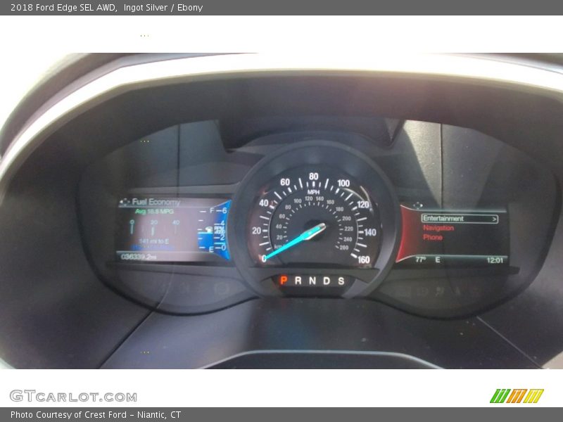 Ingot Silver / Ebony 2018 Ford Edge SEL AWD