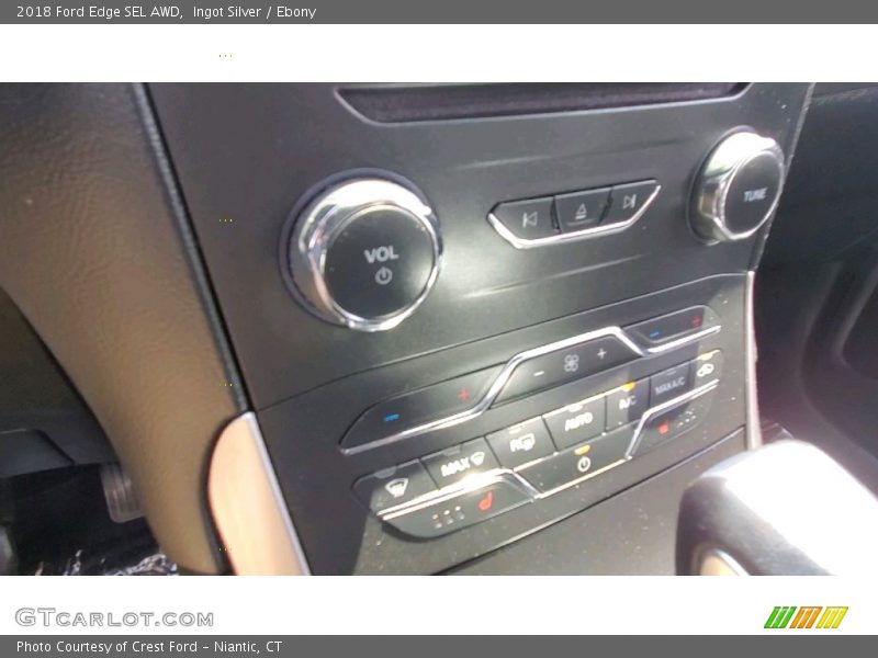 Ingot Silver / Ebony 2018 Ford Edge SEL AWD