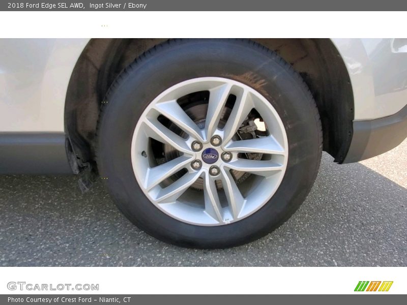 Ingot Silver / Ebony 2018 Ford Edge SEL AWD