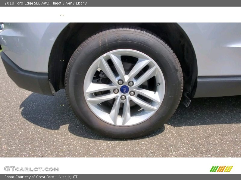 Ingot Silver / Ebony 2018 Ford Edge SEL AWD