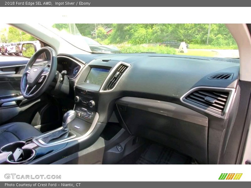 Ingot Silver / Ebony 2018 Ford Edge SEL AWD