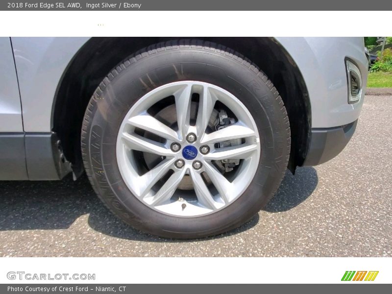 Ingot Silver / Ebony 2018 Ford Edge SEL AWD