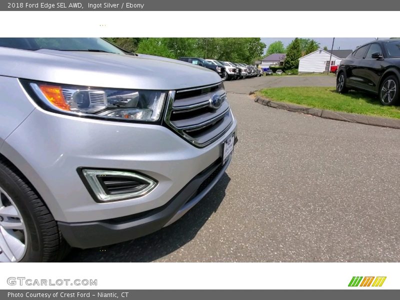 Ingot Silver / Ebony 2018 Ford Edge SEL AWD
