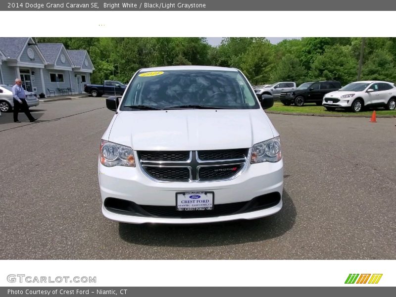 Bright White / Black/Light Graystone 2014 Dodge Grand Caravan SE