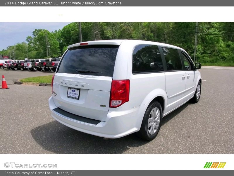 Bright White / Black/Light Graystone 2014 Dodge Grand Caravan SE
