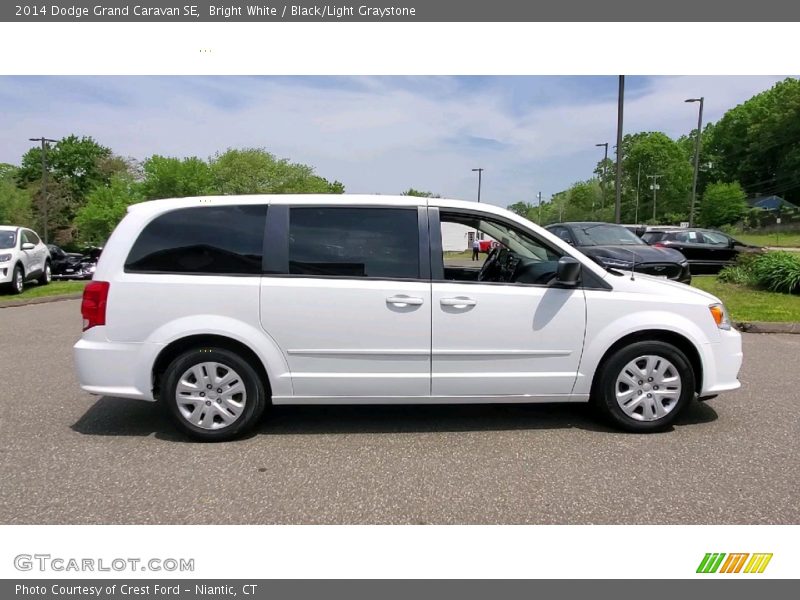 Bright White / Black/Light Graystone 2014 Dodge Grand Caravan SE