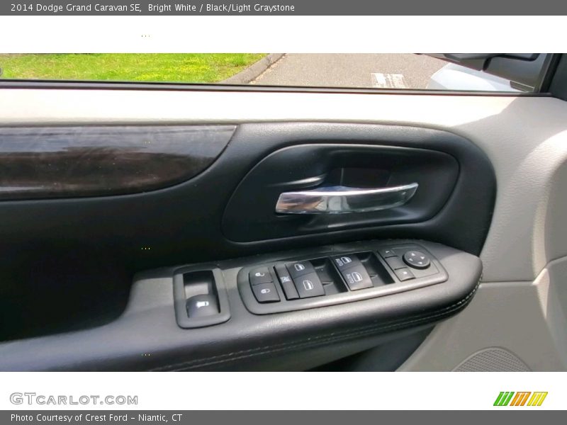 Bright White / Black/Light Graystone 2014 Dodge Grand Caravan SE