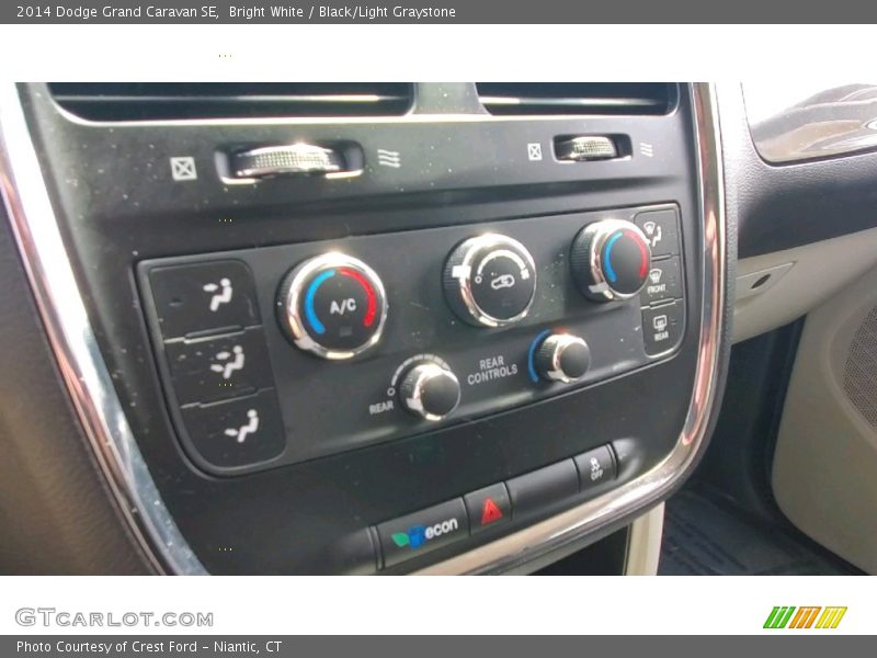 Bright White / Black/Light Graystone 2014 Dodge Grand Caravan SE