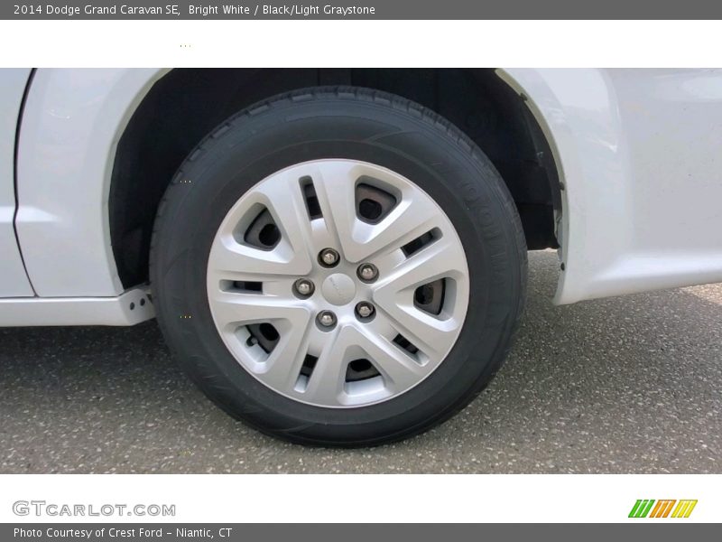 Bright White / Black/Light Graystone 2014 Dodge Grand Caravan SE