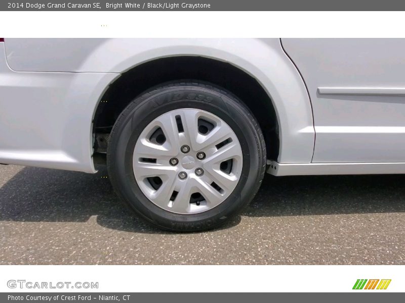 Bright White / Black/Light Graystone 2014 Dodge Grand Caravan SE