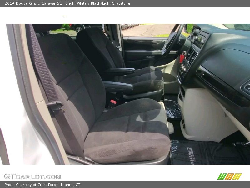 Bright White / Black/Light Graystone 2014 Dodge Grand Caravan SE