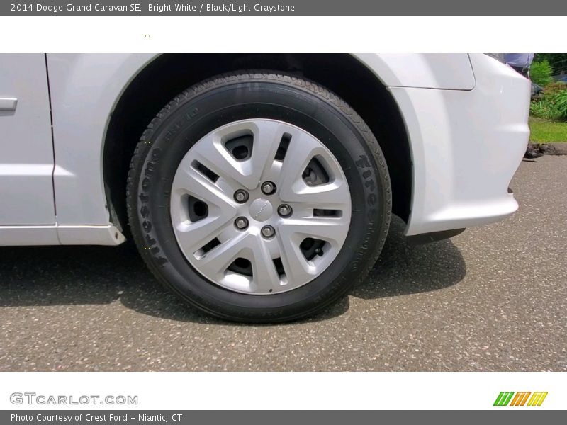 Bright White / Black/Light Graystone 2014 Dodge Grand Caravan SE