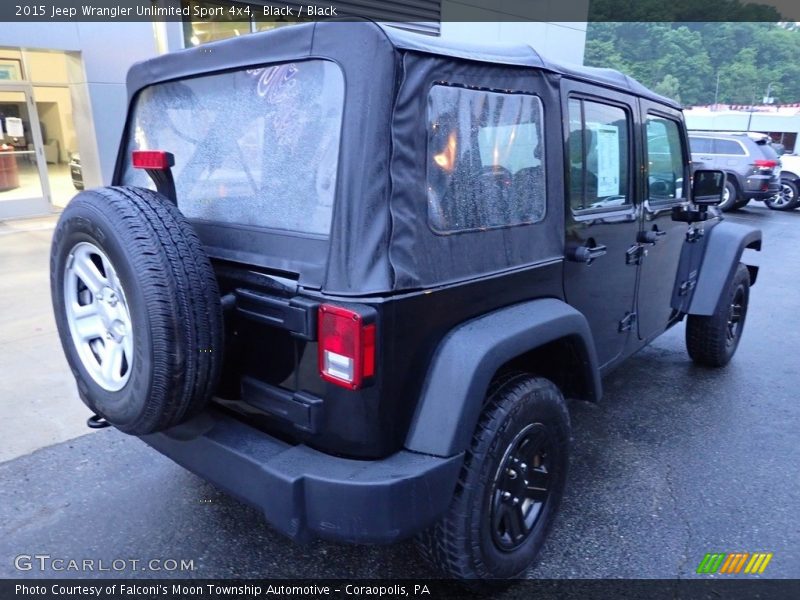 Black / Black 2015 Jeep Wrangler Unlimited Sport 4x4