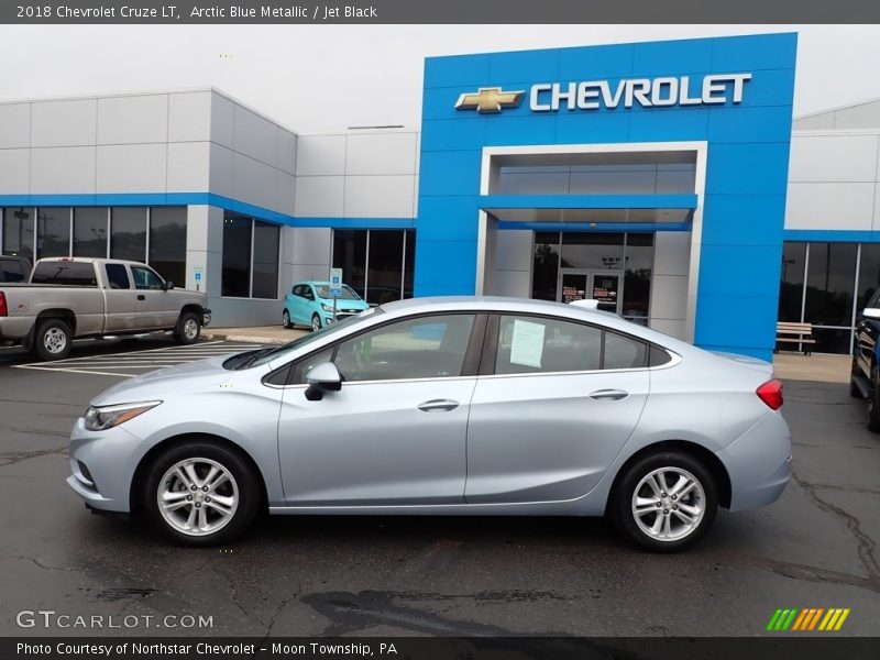 Arctic Blue Metallic / Jet Black 2018 Chevrolet Cruze LT