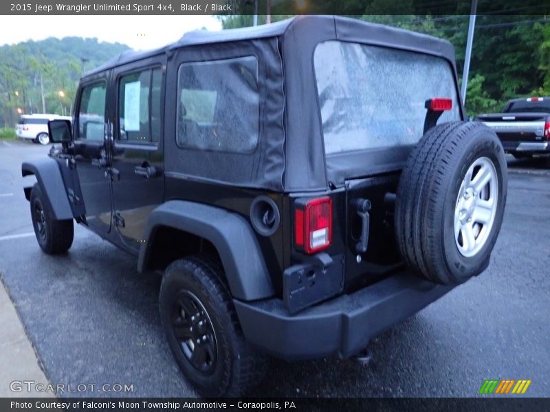 Black / Black 2015 Jeep Wrangler Unlimited Sport 4x4