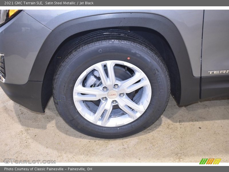 Satin Steel Metallic / Jet Black 2021 GMC Terrain SLE