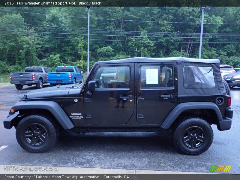Black / Black 2015 Jeep Wrangler Unlimited Sport 4x4