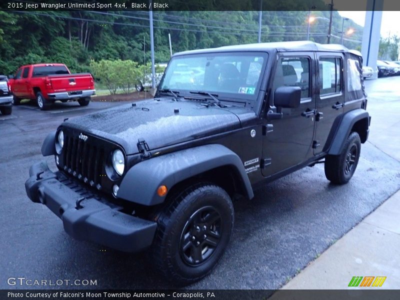 Black / Black 2015 Jeep Wrangler Unlimited Sport 4x4