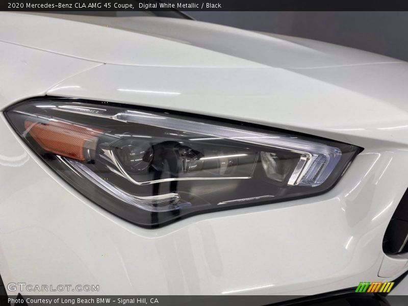 Digital White Metallic / Black 2020 Mercedes-Benz CLA AMG 45 Coupe