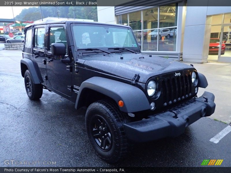 Black / Black 2015 Jeep Wrangler Unlimited Sport 4x4