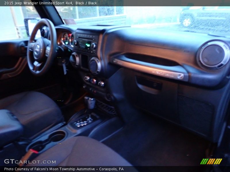 Black / Black 2015 Jeep Wrangler Unlimited Sport 4x4