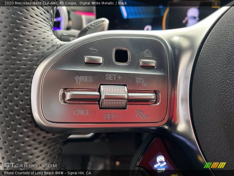 Digital White Metallic / Black 2020 Mercedes-Benz CLA AMG 45 Coupe