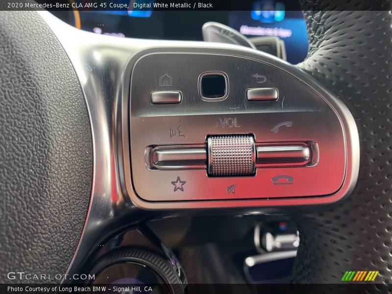 Digital White Metallic / Black 2020 Mercedes-Benz CLA AMG 45 Coupe