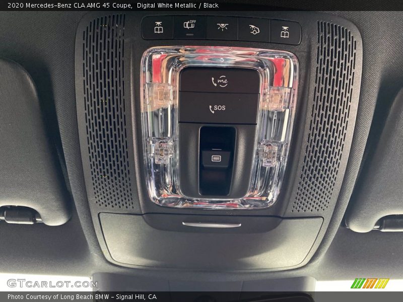 Digital White Metallic / Black 2020 Mercedes-Benz CLA AMG 45 Coupe