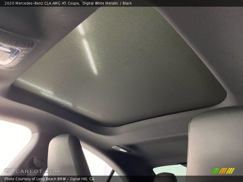 Digital White Metallic / Black 2020 Mercedes-Benz CLA AMG 45 Coupe