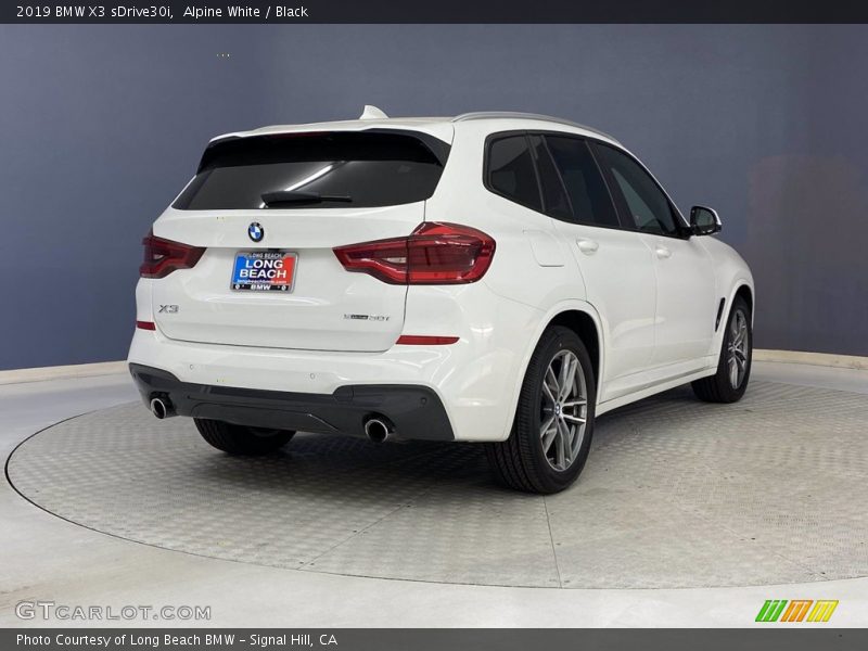 Alpine White / Black 2019 BMW X3 sDrive30i