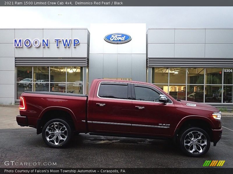 Delmonico Red Pearl / Black 2021 Ram 1500 Limited Crew Cab 4x4