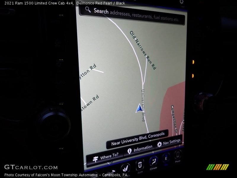 Delmonico Red Pearl / Black 2021 Ram 1500 Limited Crew Cab 4x4