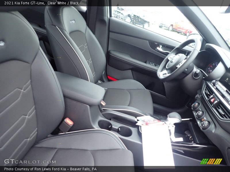 Clear White / Black 2021 Kia Forte GT-Line
