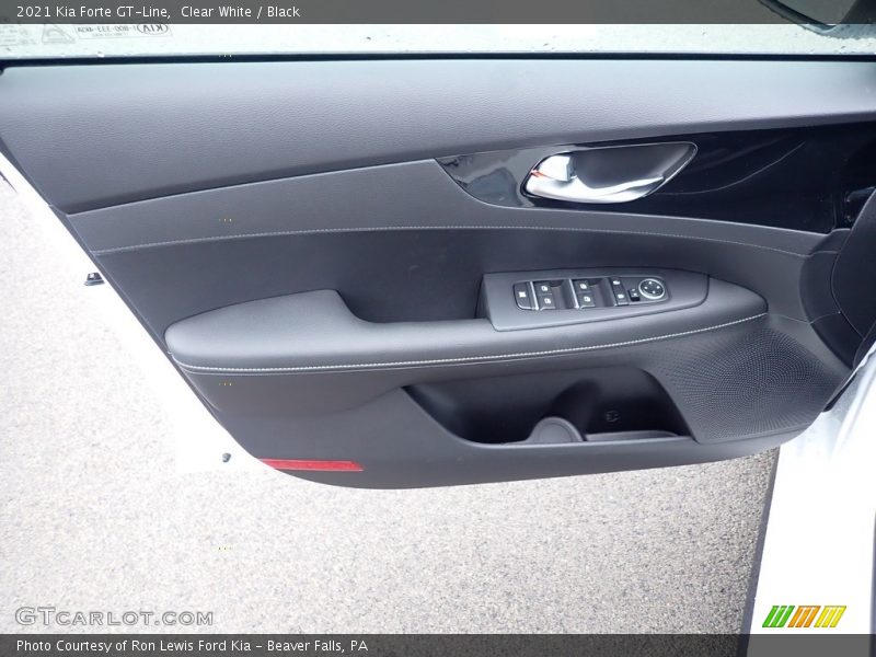 Clear White / Black 2021 Kia Forte GT-Line