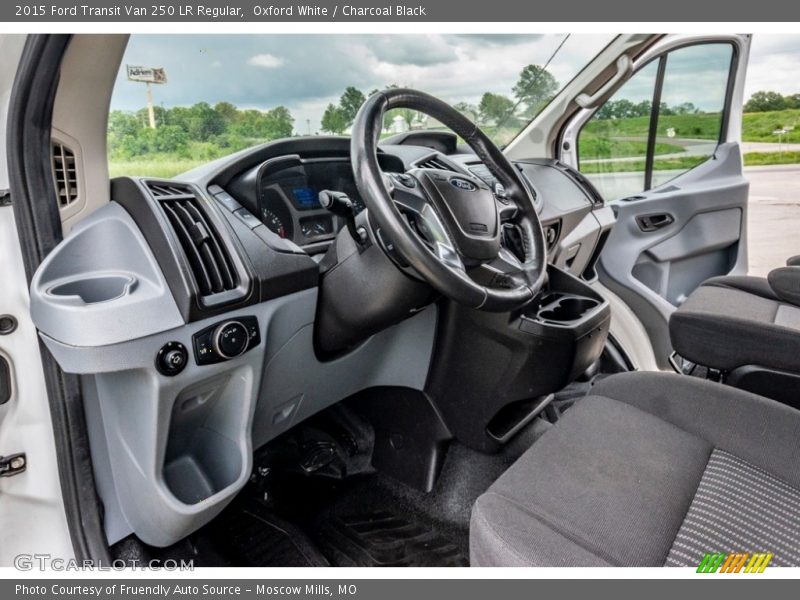 Oxford White / Charcoal Black 2015 Ford Transit Van 250 LR Regular