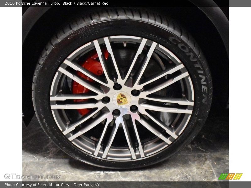Black / Black/Garnet Red 2016 Porsche Cayenne Turbo