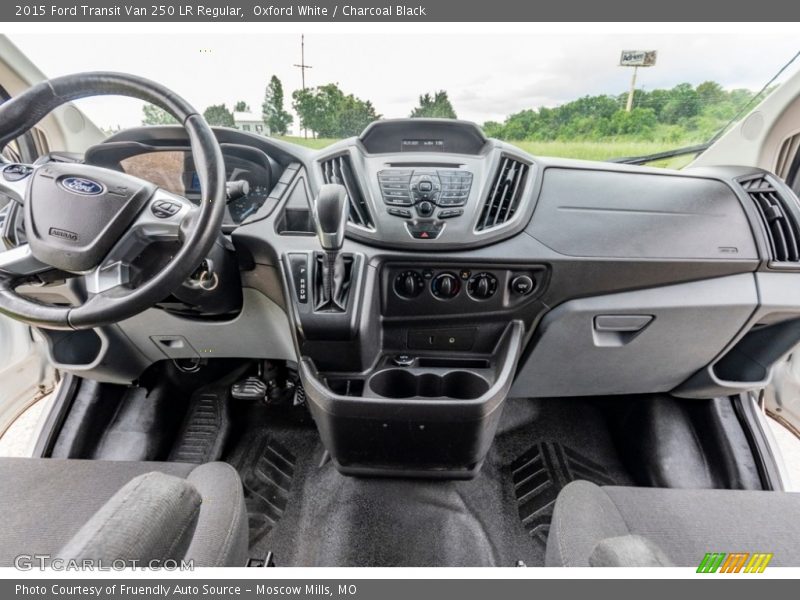 Oxford White / Charcoal Black 2015 Ford Transit Van 250 LR Regular