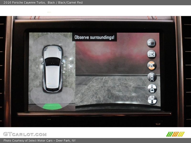Black / Black/Garnet Red 2016 Porsche Cayenne Turbo