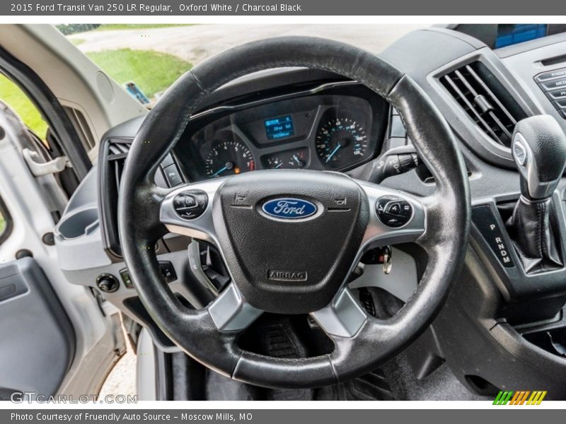 Oxford White / Charcoal Black 2015 Ford Transit Van 250 LR Regular