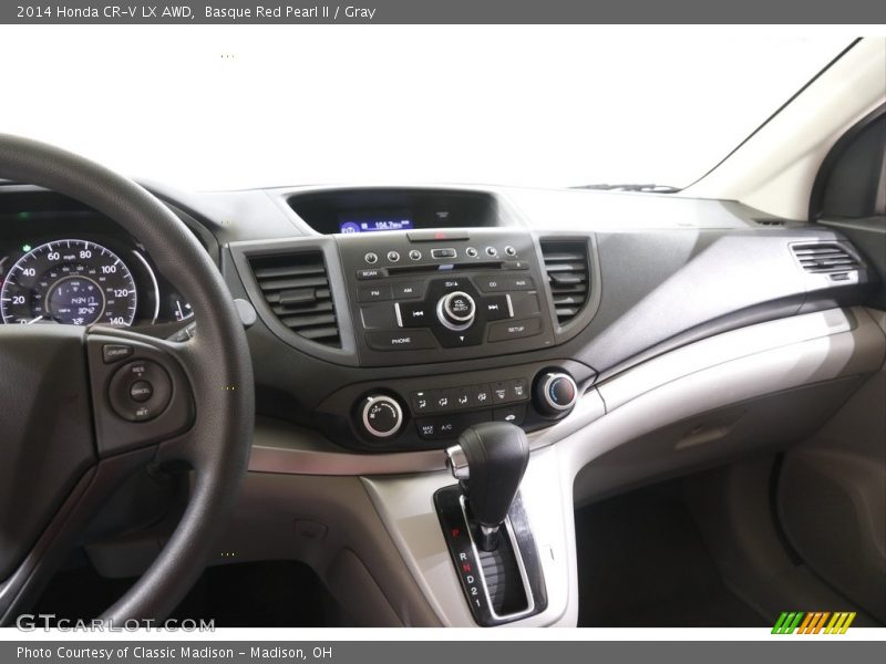 Basque Red Pearl II / Gray 2014 Honda CR-V LX AWD